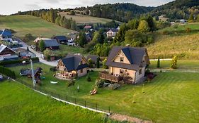 Pocztówka z Mizernej,domki z widokiem na Tatry, blisko Velo Czorsztyn, Jezioro Czorsztyńskie, rowery na miejscu